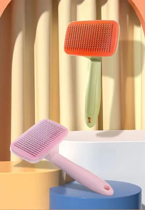 Self Cleaning Dog Brush Comb Pet Grooming Hair Remover Combs Brush Floating Hair Pet Grooming Brush Cat Supplies