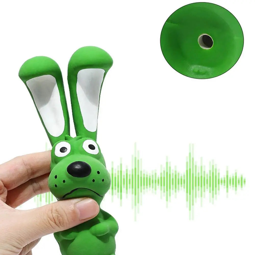 Dog Squeaky Toys Hippo Animal Chew Toys Latex Squeaky Toys Pet Supplies Soft Interactive Crinkle Dog Toys For Inside Dog & All
