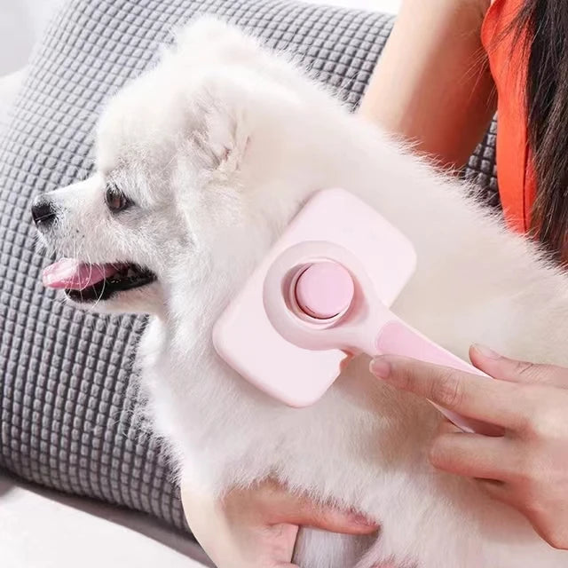 Self Cleaning Dog Brush Comb Pet Grooming Hair Remover Combs Brush Floating Hair Pet Grooming Brush Cat Supplies