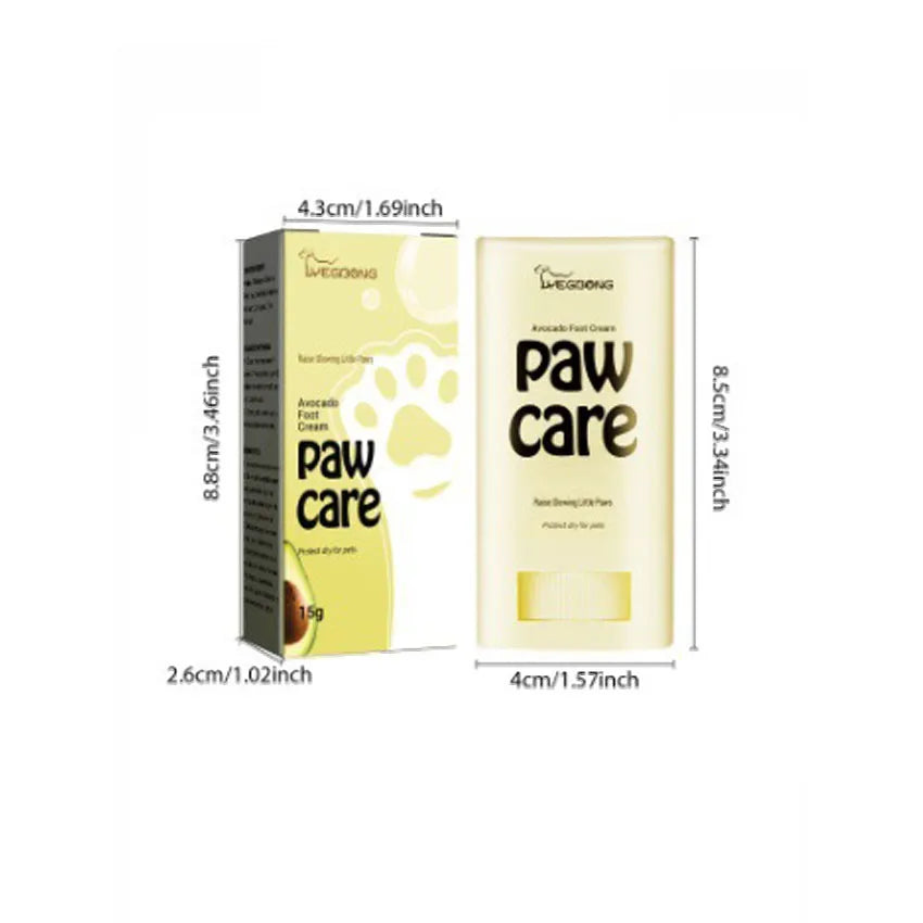 Dog Cat Paw Pad Balm Stick- Nose Balm Soothing Moisturizer Natural Avocado Oil Shea Butter Wax Cream for Pet Dry Cracked Foot