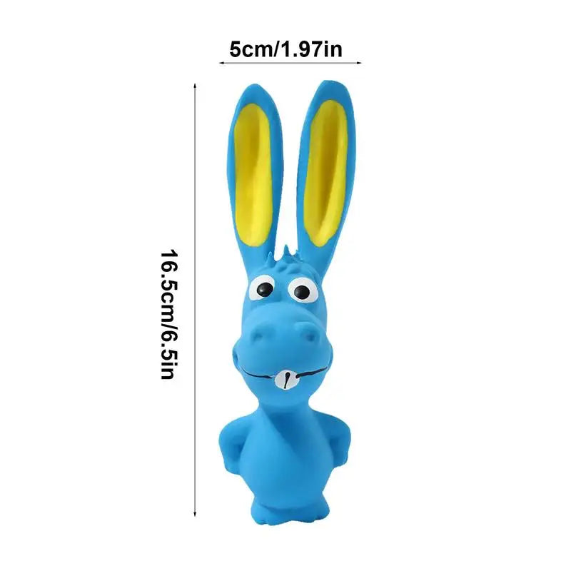 Dog Squeaky Toys Hippo Animal Chew Toys Latex Squeaky Toys Pet Supplies Soft Interactive Crinkle Dog Toys For Inside Dog & All