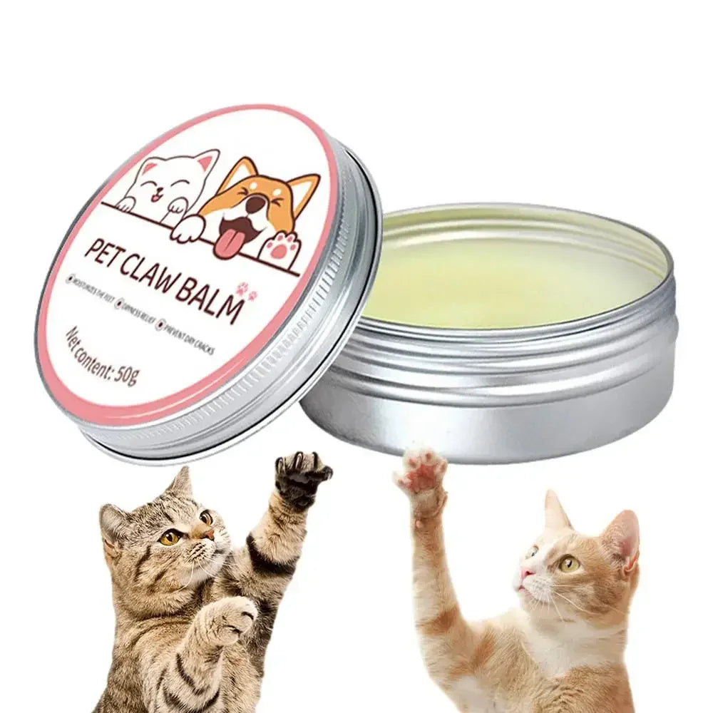 50g Paw Balm for Cats Cat Dog Paw Protective Cream Pet Nose Protector Moisturizer Pet Crack Feet Repair Accessories for Cats