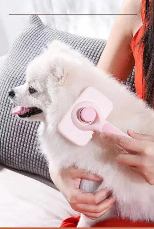 Self Cleaning Dog Brush Comb Pet Grooming Hair Remover Combs Brush Floating Hair Pet Grooming Brush Cat Supplies