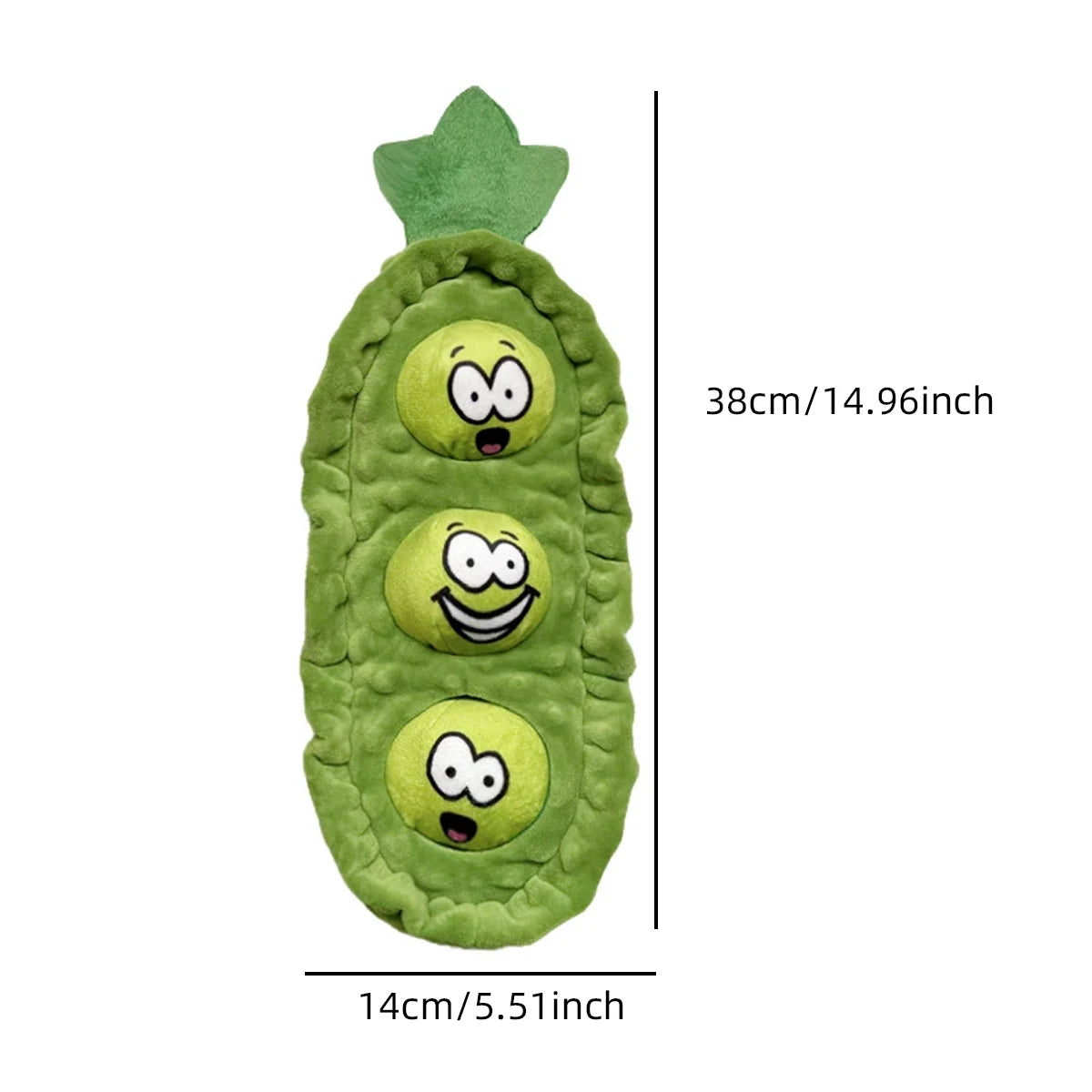 Pet Dog Snack Hiding Toys Relieve Boredom Interactive Doll Pea Pods Sets Throwing Chasing Plush Toy Slow Food Smelling Pet Ball