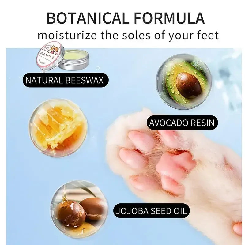 50g Paw Balm for Cats Cat Dog Paw Protective Cream Pet Nose Protector Moisturizer Pet Crack Feet Repair Accessories for Cats