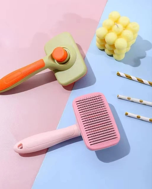 Self Cleaning Dog Brush Comb Pet Grooming Hair Remover Combs Brush Floating Hair Pet Grooming Brush Cat Supplies