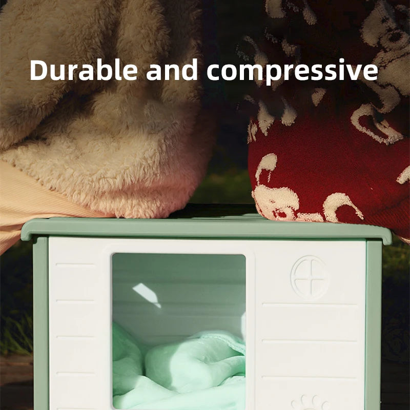 HOOPET Cat Litter Cat House Cottage Summer Outdoor Rainproof Dog Kennel Cat House Stray Cat Outdoor Nests