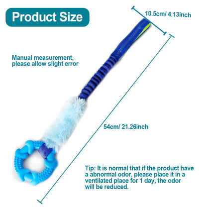 Durable Pet Dog Chew Toys Rubber Bone Plush Toy For Pets Supplies Fit for Puppy Pet Gift Training Interactive Play with Rope