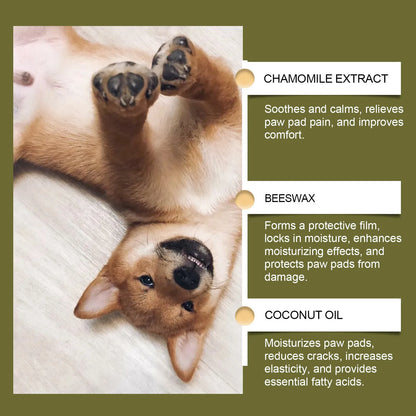 Natural Dog Paw Balm Dog Protections For Hot Pavement Dog Wax For Dry Paws & Nose Moisturizer For Cracked Paw