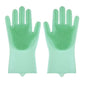 Pet Grooming Cleaning Gloves Dog Cat Bathing Shampoo Glove Scrubber Magic Dishwashing Cleanner Sponge Silicon Hair Removal Glove